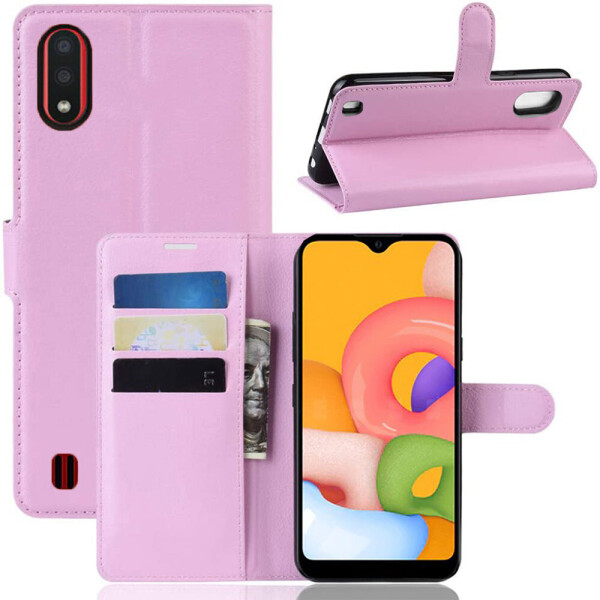 

Чехол-книжка Litchie Wallet для Samsung Galaxy A01 A015 Pink