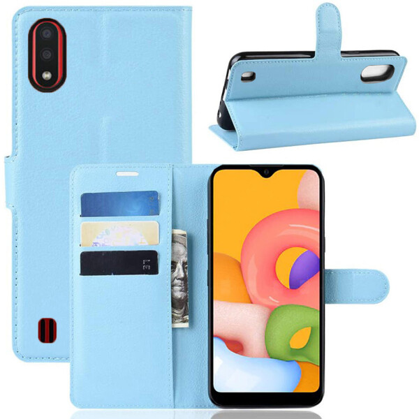 

Чехол-книжка Litchie Wallet для Samsung Galaxy A01 A015 Blue