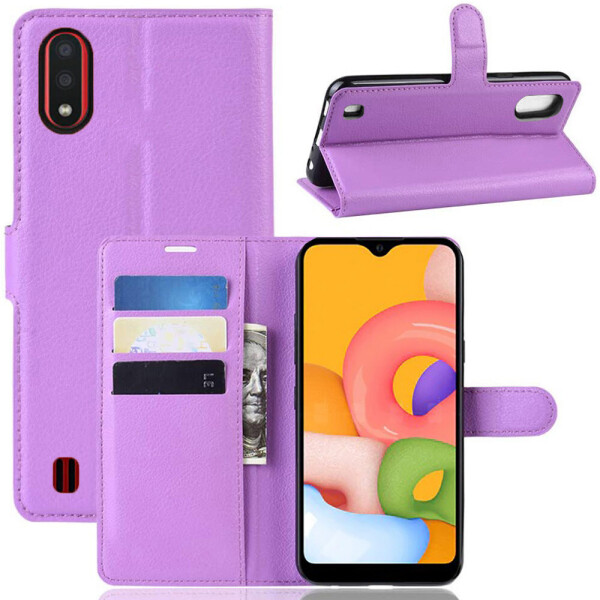 

Чехол-книжка Litchie Wallet для Samsung Galaxy A01 A015 Violet