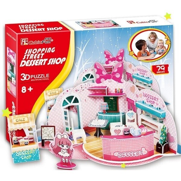 

3D пазл-конструктор Cubic Fun Shopping Street-Dessert Shop (P624h)