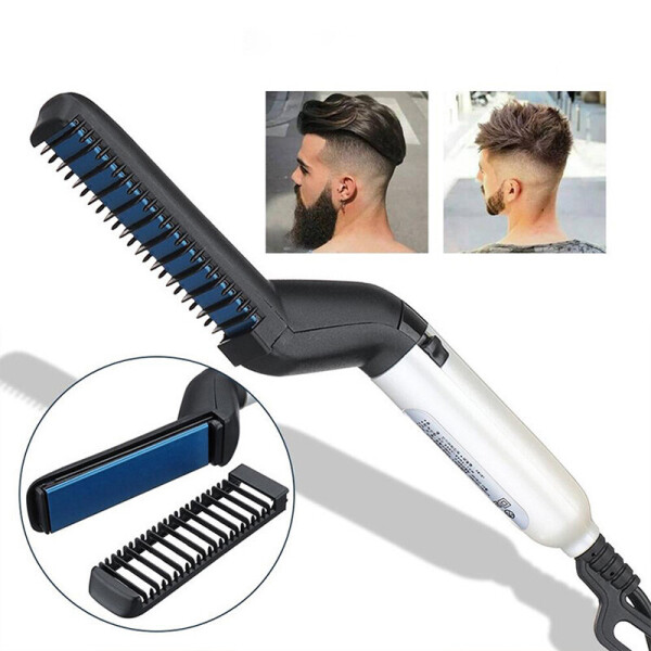 

Стайлер для укладки расческа выпрямитель утюжок для мужчин Quick hair styler