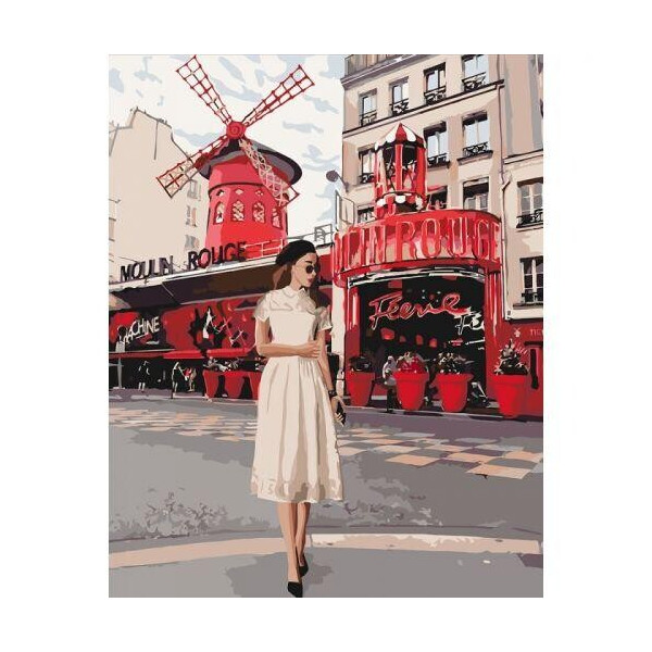 

Картина по номерам ",Moulin Rouge", КНО4657