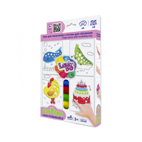 

Набор теста для лепки TM Lovin'Do Edu kids Игры для пальчиков 2 41043