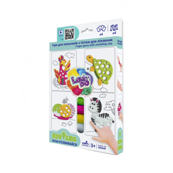

Набор теста для лепки TM Lovin'Do Edu kids Игры для пальчиков 6 41047