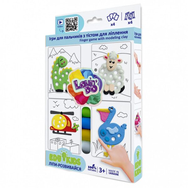 

Набор теста для лепки TM Lovin'Do Edu kids Игры для пальчиков 9 41052
