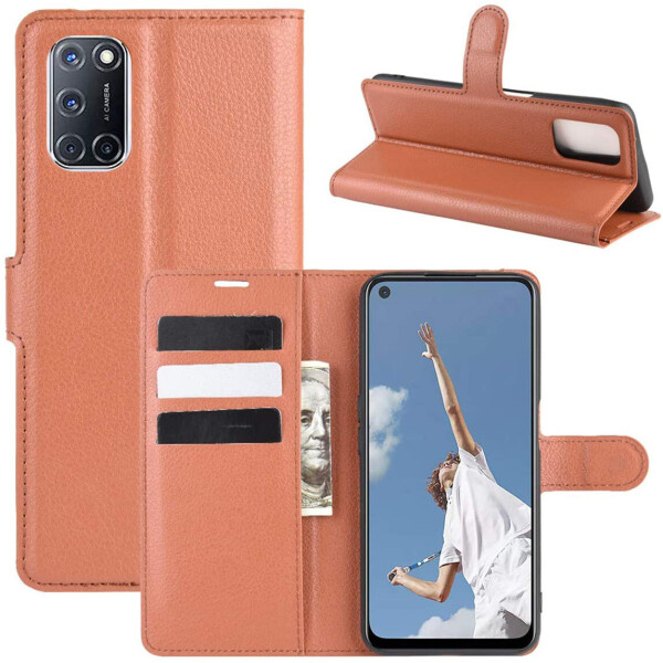 

Чехол-книжка Litchie Wallet для Oppo A92 / A72 / A52 Brown