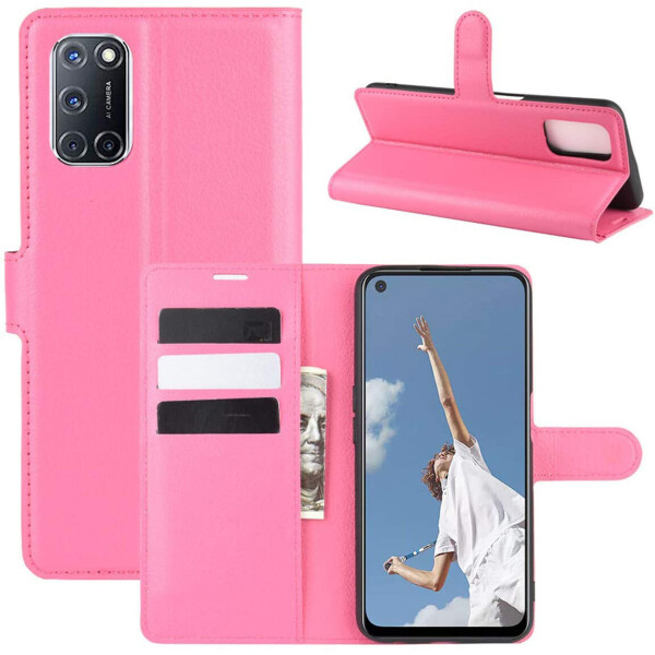 

Чехол-книжка Litchie Wallet для Oppo A92 / A72 / A52 Rose