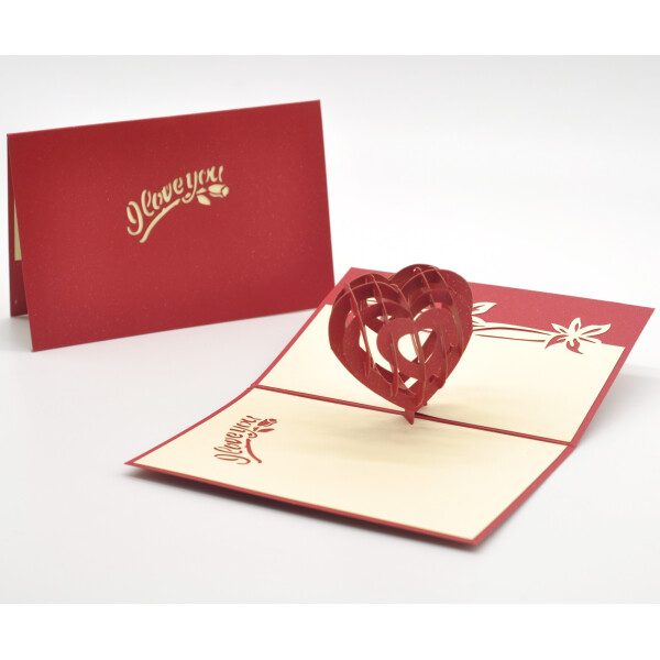 

3D листівка I LOVE YOU "Серце"