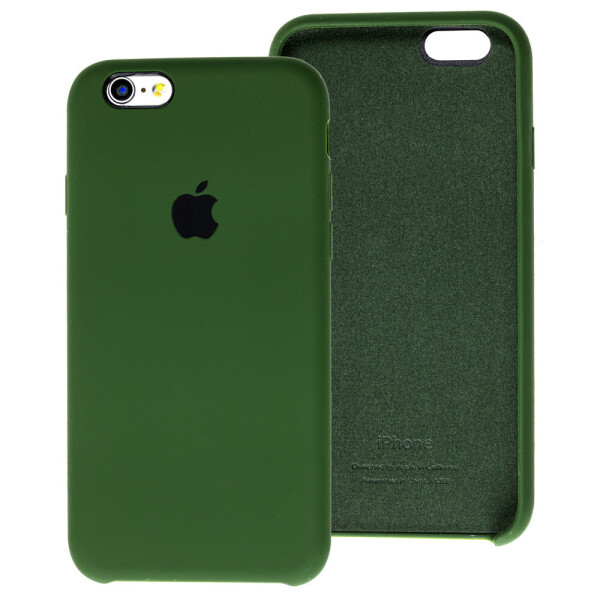 

Чехол Silicone Case для Apple iPhone 6 / 6S Atrovirens Green