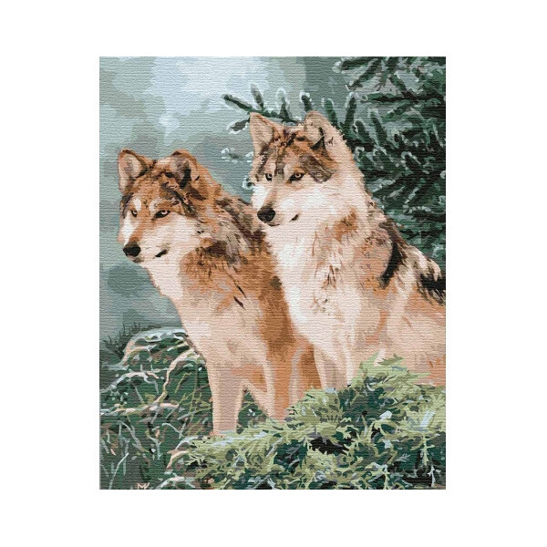 

Картина по номерам. Волчий взгляд 40x50см KHO4191