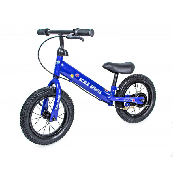 

Детский велобег Scale Sports Cheerful с ручным тормозом и регулировкой роста (Blue)