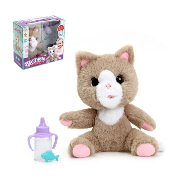 

Мягкая игрушка MP 2152 кот, 19 см. (Серый)