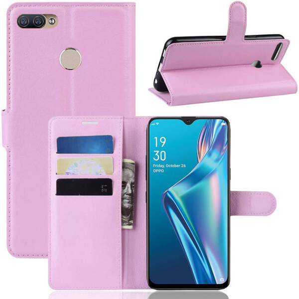 

Чехол-книжка Litchie Wallet для Oppo A12 Pink