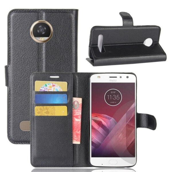 

Чехол-книжка Litchie Wallet для Motorola Moto Z2 Play XT1710 Черный