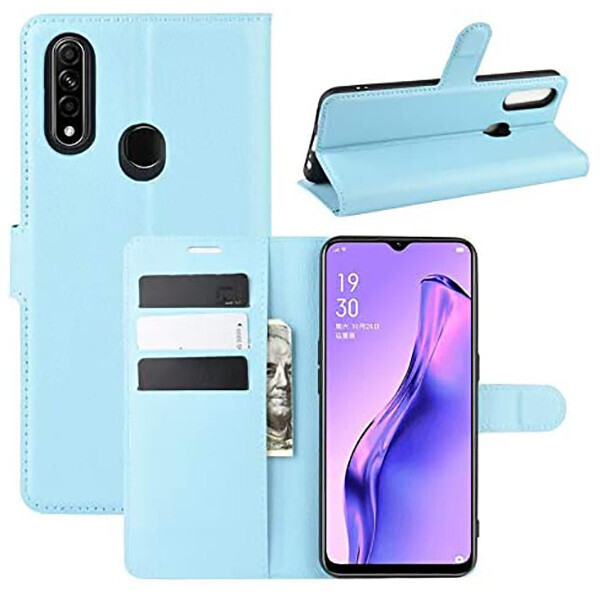 

Чехол-книжка Litchie Wallet для Oppo A31 / A8 Blue
