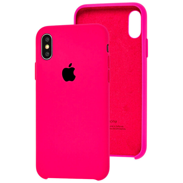 Акція на Чехол Silicone Case для Apple iPhone X / Xs Shiny Pink від Allo UA