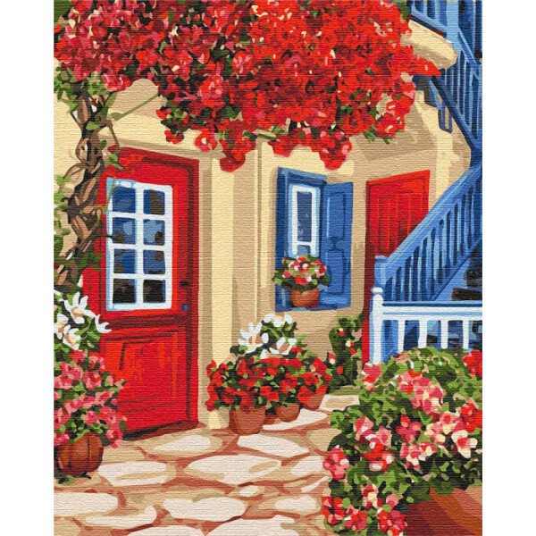 

Картина по номерам. Гуляя по улочкам 40x50см KHO3581