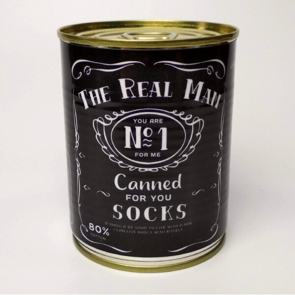 

Сувенир Canned Socks The Real Man - Gift for Man - Gift Idea For Man