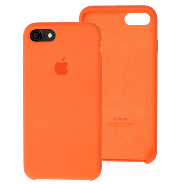Акция на Чехол Silicone Case для Apple iPhone 7 / 8 / SE 2020 Papaya от Allo UA