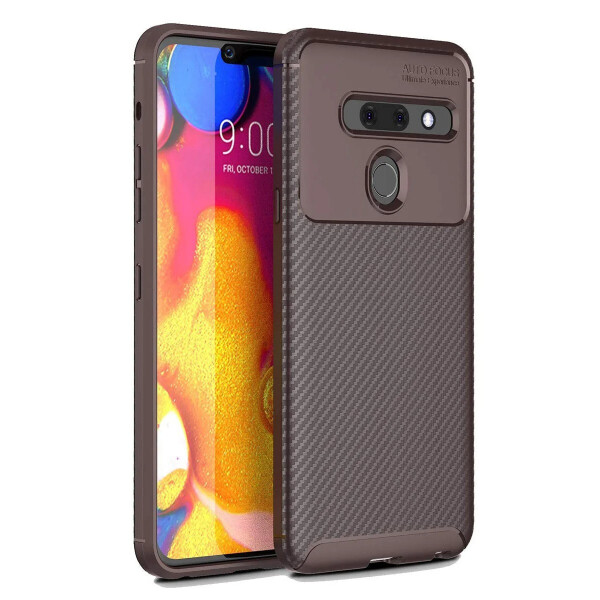 

Чехол Carbon Case LG G8 ThinQ Brown
