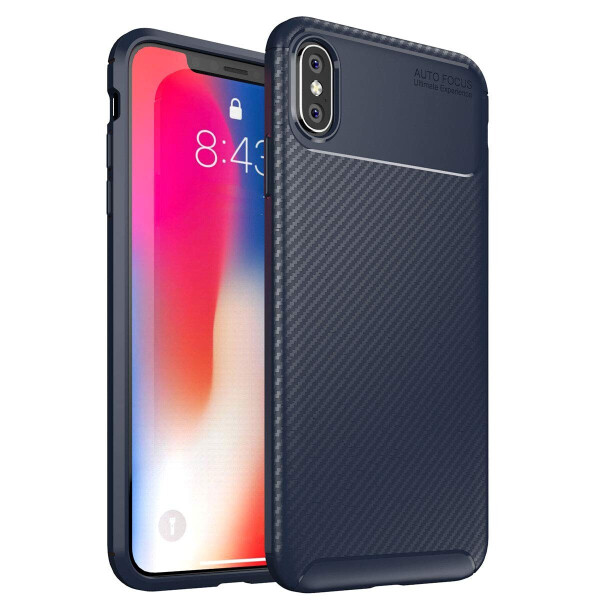 

Чехол Carbon Case Apple iPhone XS Max Синий