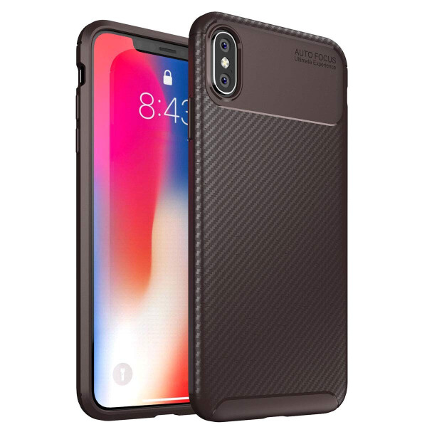 

Чехол Carbon Case Apple iPhone XS Max Коричневый