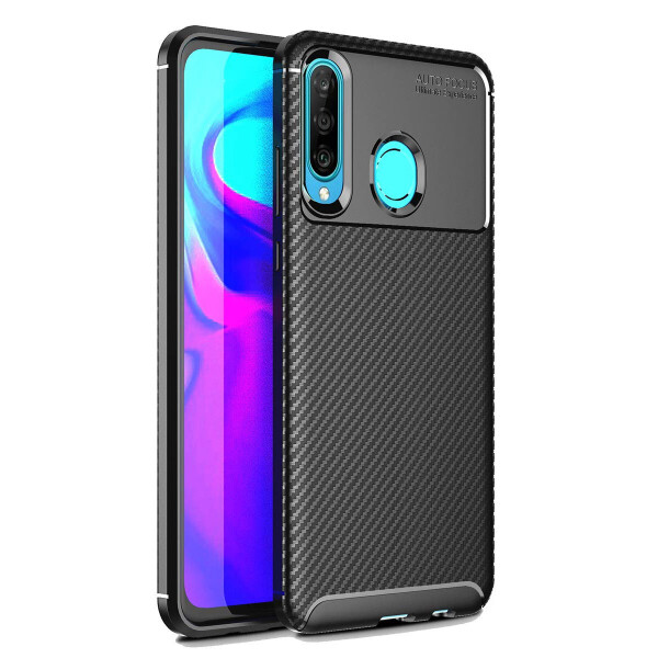 

Чехол Carbon Case Huawei P30 Lite / Nova 4e Черный