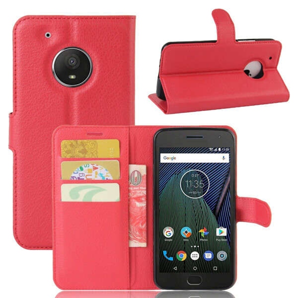 

Чехол-книжка Litchie Wallet для Motorola Moto G5 XT1676 Красный