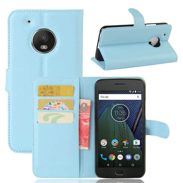 

Чехол-книжка Litchie Wallet для Motorola Moto G5 XT1676 Голубой