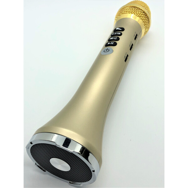 

Беспроводной караоке микрофон-колонка Bluetooth MicMagic L-698 DSP Gold 15 Вт