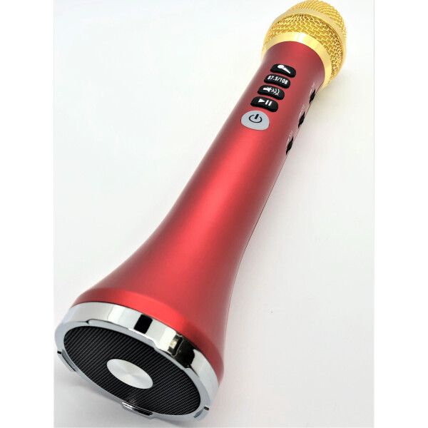 

Беспроводной караоке микрофон-колонка Bluetooth MicMagic L-698 DSP Red 20 Вт