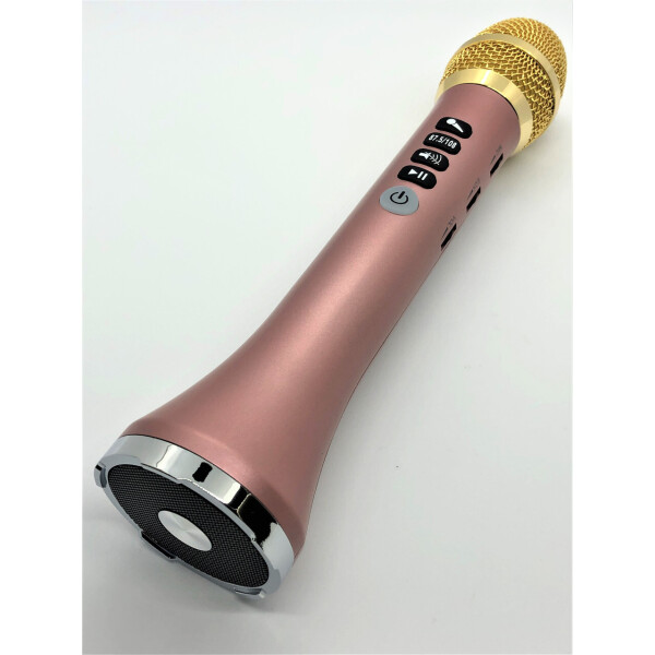 

Беспроводной караоке микрофон-колонка Bluetooth MicMagic L-698 DSP Pink 20 Вт
