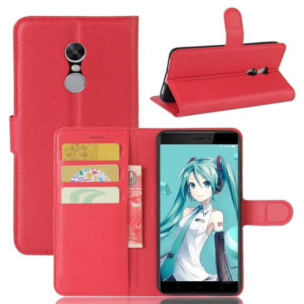 

Чехол-книжка Litchie Wallet для Xiaomi Redmi Note 4X Красный