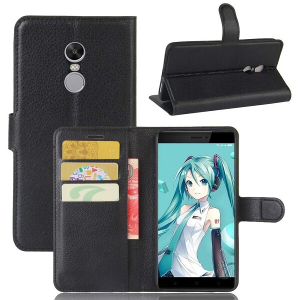 

Чехол-книжка Litchie Wallet для Xiaomi Redmi Note 4X Черный