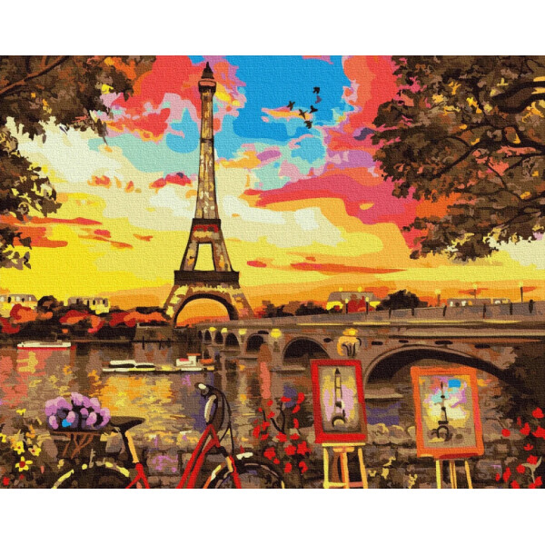

Картина по номерам. Rainbow Art Живописный уголок в Париже GX32613-RA