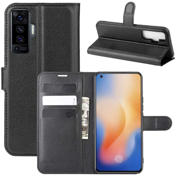 

Чехол-книжка Litchie Wallet для Vivo X50 Black