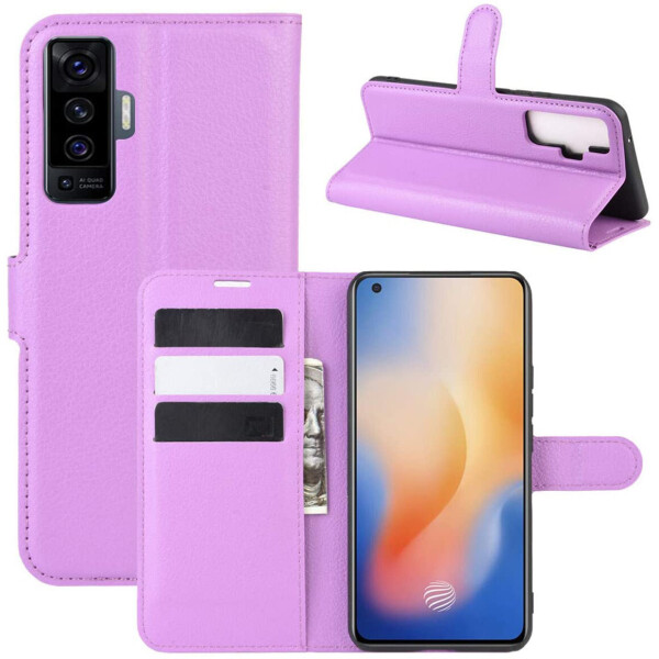 

Чехол-книжка Litchie Wallet для Vivo X50 Violet