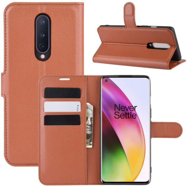 

Чехол-книжка Litchie Wallet для OnePlus 8 Brown