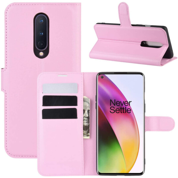 Акція на Чехол-книжка Litchie Wallet для OnePlus 8 Pink від Allo UA
