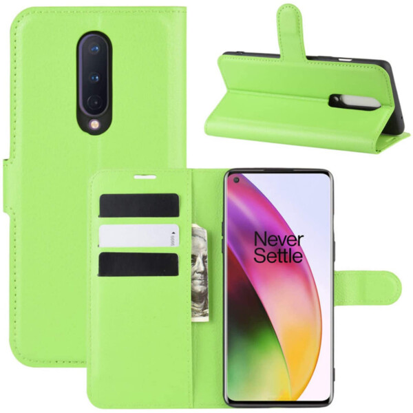 

Чехол-книжка Litchie Wallet для OnePlus 8 Green