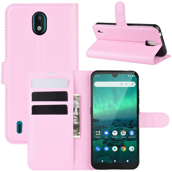 

Чехол-книжка Litchie Wallet для Nokia 1.3 Pink
