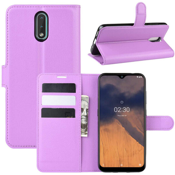 

Чехол-книжка Litchie Wallet для Nokia 2.3 Violet