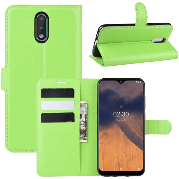 

Чехол-книжка Litchie Wallet для Nokia 2.3 Green