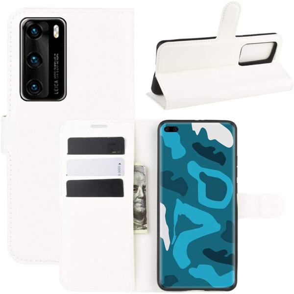 

Чехол-книжка Litchie Wallet для Huawei P40 White