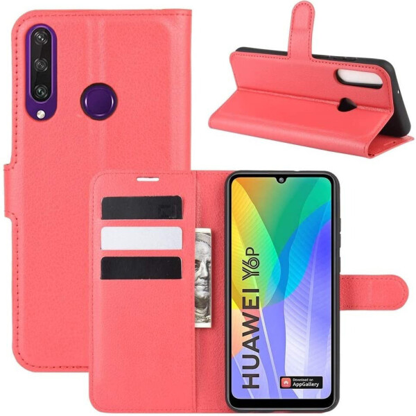 

Чехол-книжка Litchie Wallet для Huawei Y6p Red
