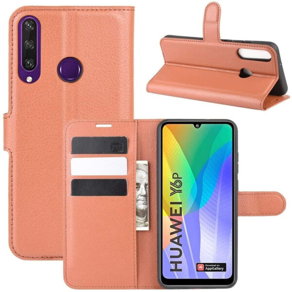 

Чехол-книжка Litchie Wallet для Huawei Y6p Brown