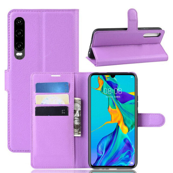 

Чехол-книжка Litchie Wallet для Huawei P30 Violet