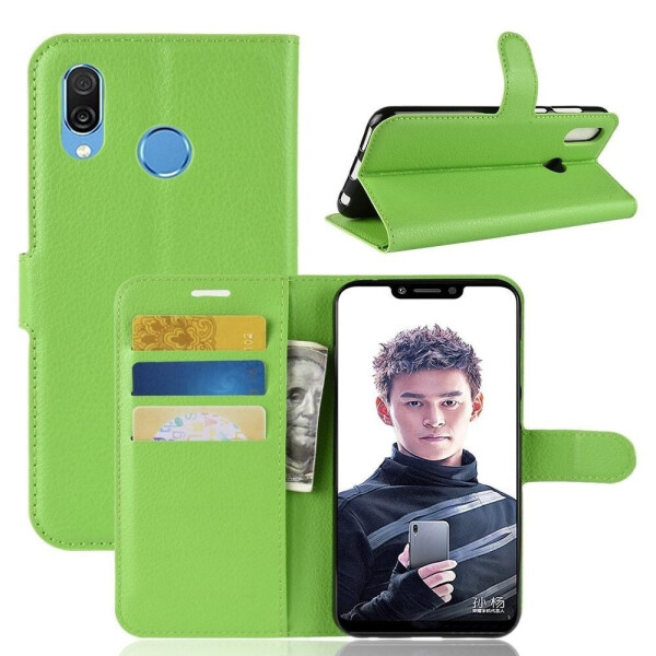 

Чехол-книжка Litchie Wallet для Honor Play Green