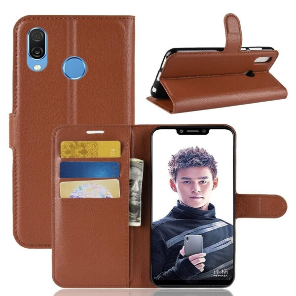 

Чехол-книжка Litchie Wallet для Honor Play Brown