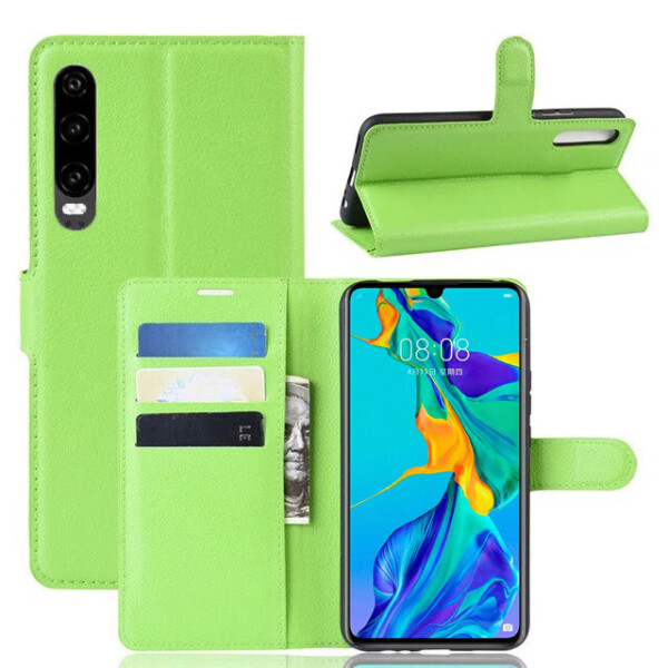 

Чехол-книжка Litchie Wallet для Huawei P30 Green
